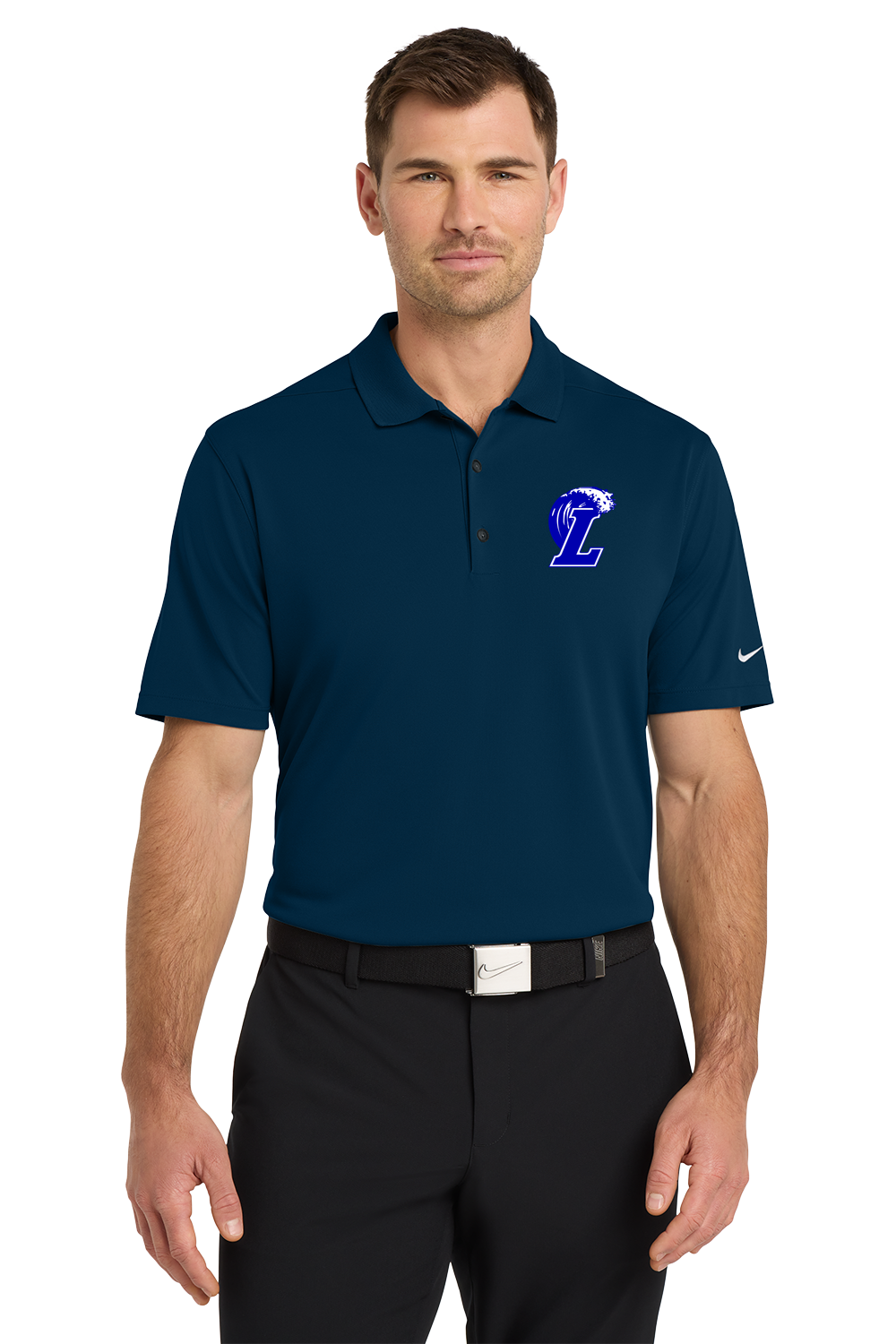Lakeview Football - Navy Polo - Left Chest