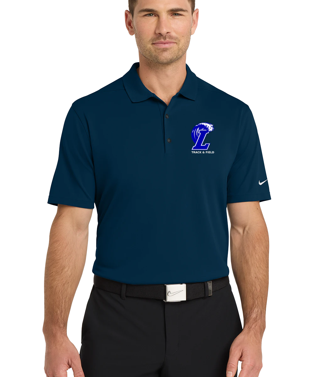 Lakeview Track - Navy Polo - Left Chest