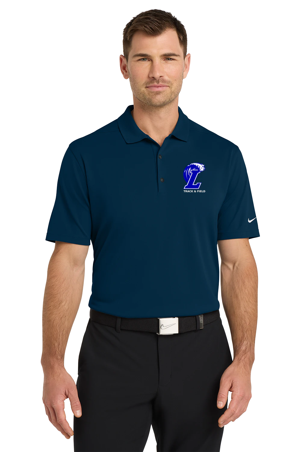 Lakeview Track - Navy Polo - Left Chest