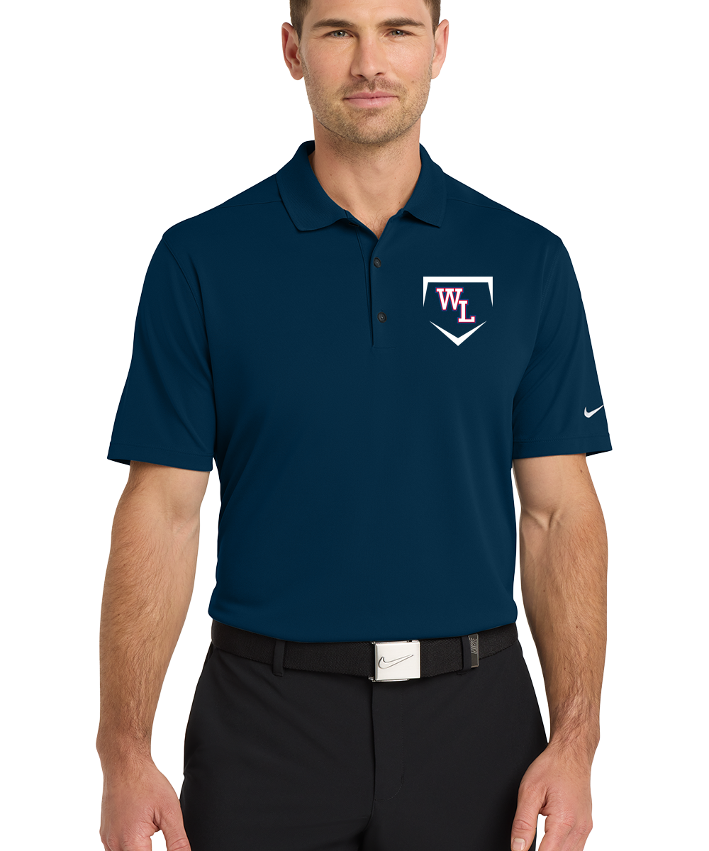 Wisconsin Lutheran Baseball - Navy Polo - Left Chest