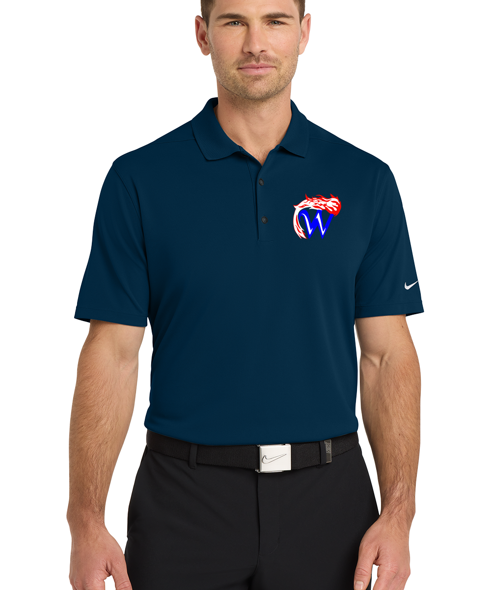Waupaca High School football_boys - Navy Polo - Left Chest