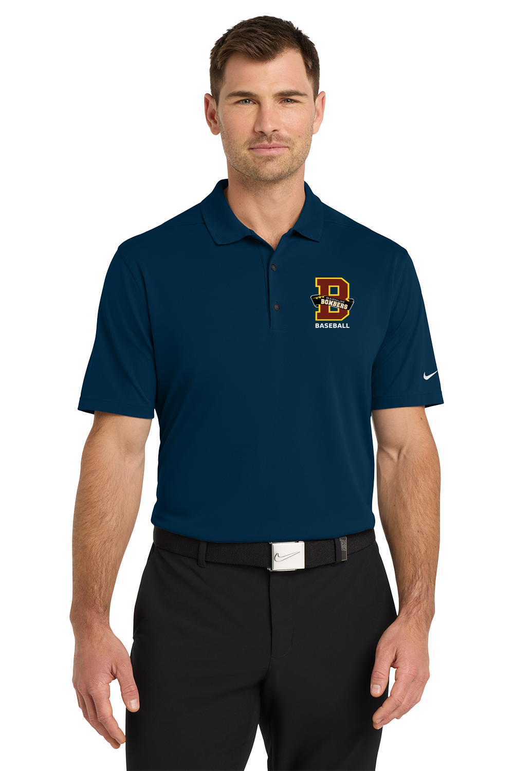 Barnum Baseball - Navy Polo - Left Chest