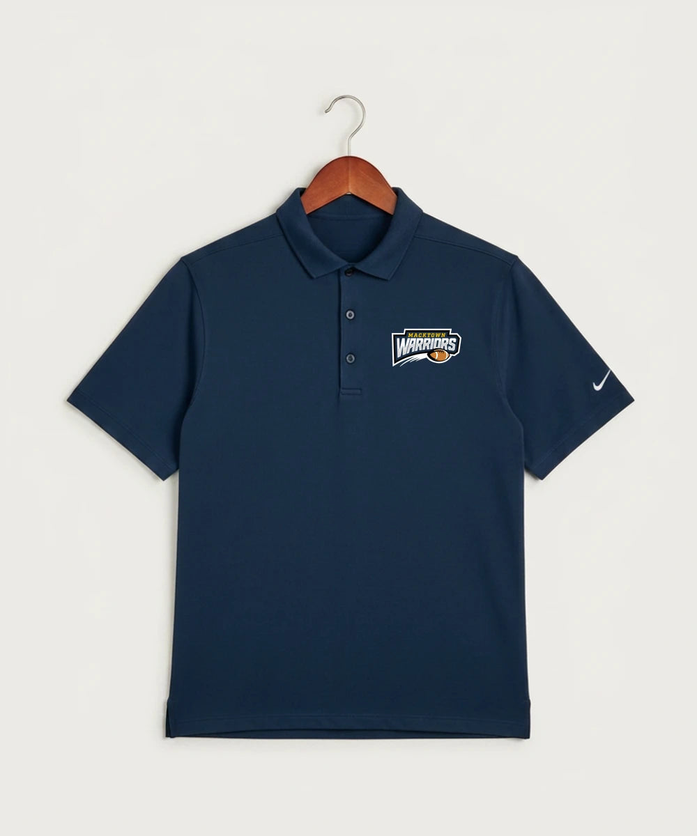Macktown Warriors Football (Boys) - Navy Polo - Left Chest