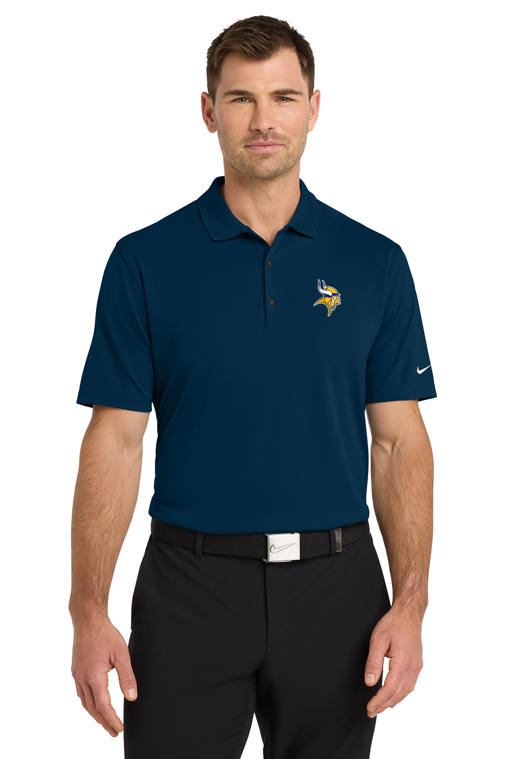 Hayfield Volleyball - Navy Polo - Left Chest