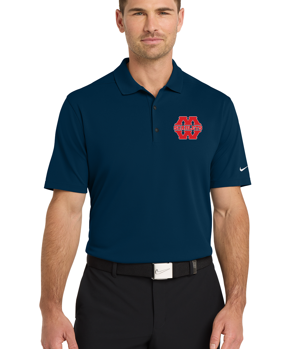 Mankato West Track - Navy Polo - Left Chest
