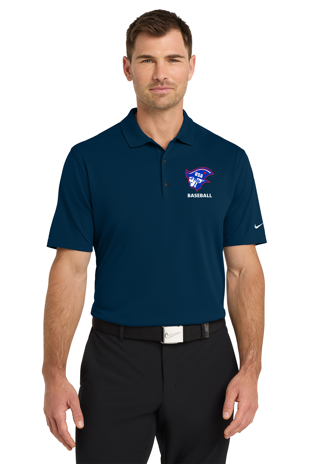 USA Baseball - Navy Polo - Left Chest