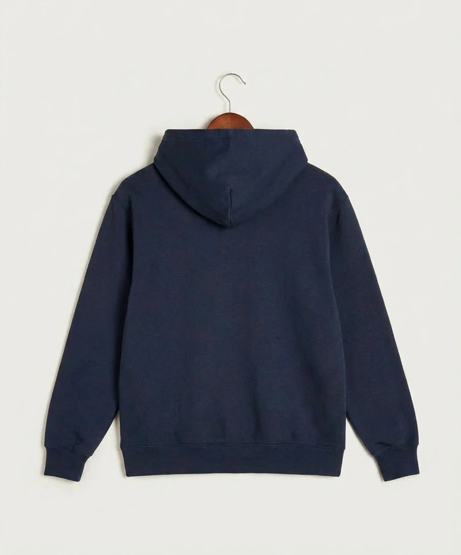Polo HS Football general - Navy Hoodie Value - Left Chest (back)