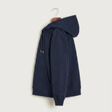 Polo HS Football general - Navy Hoodie Value - Full Front (side)