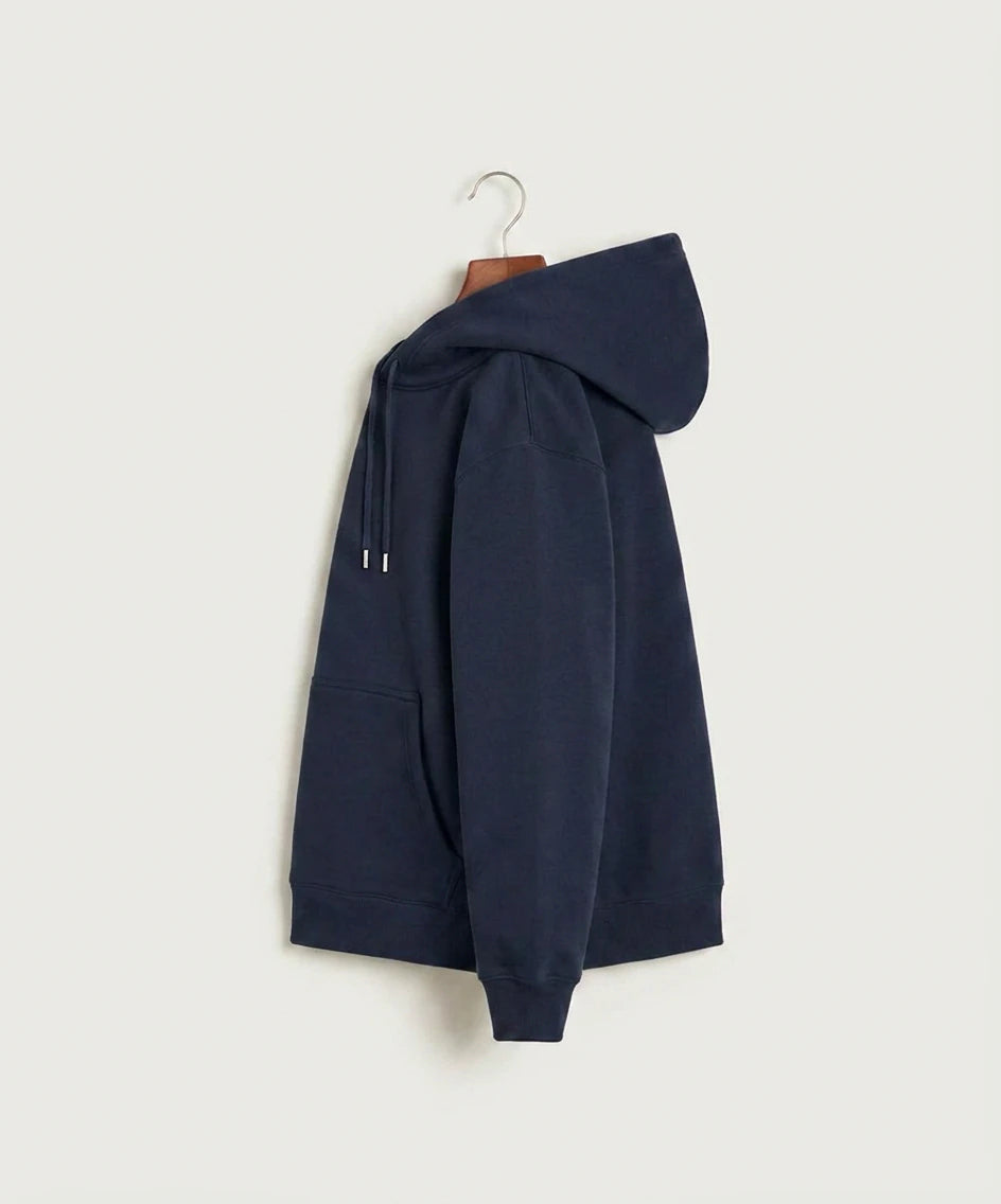 Polo HS Football general - Navy Hoodie Value - Left Chest (side)