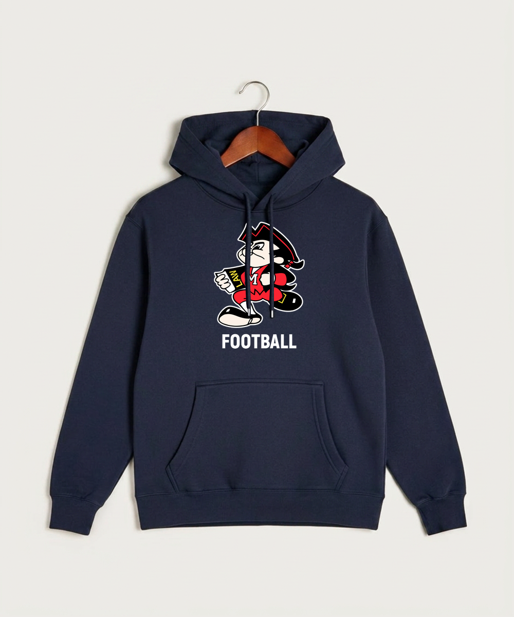 John Marshall High School Basketball (Boys) - Navy Hoodie Value - Full Front