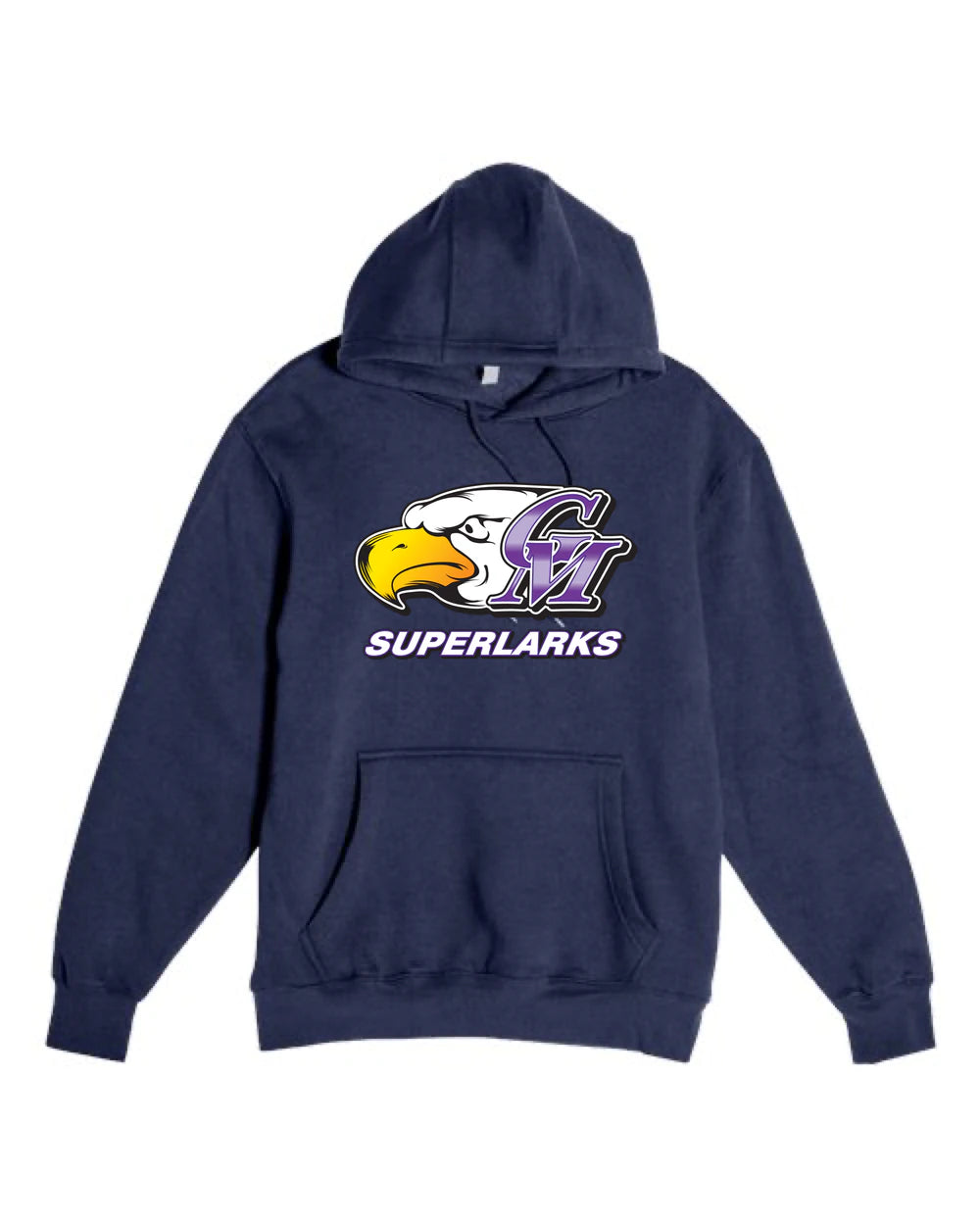 Grand Meadow Football - Navy Hoodie Value - Full Front