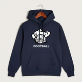 Polo HS Football general - Navy Hoodie Value - Full Front