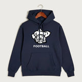 Polo HS Football general - Navy Hoodie Value - Full Front