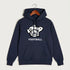 Polo HS Football general - Navy Hoodie Value - Full Front