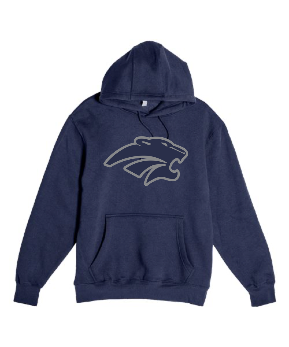 Zumbrota-Mazeppa Volleyball - Navy Hoodie Value - Full Front
