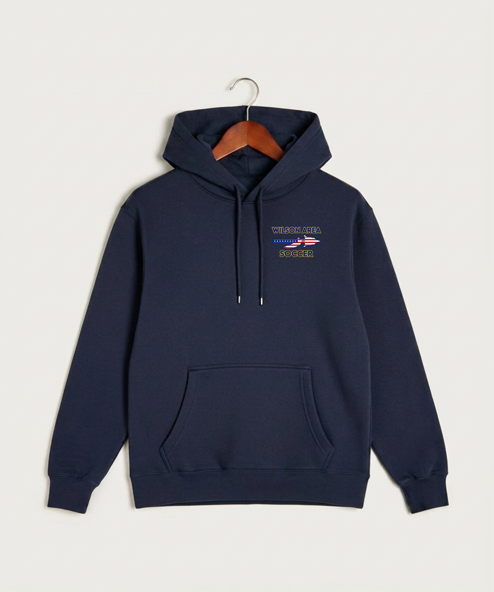 Wilson Area School Soccer Soccer - Navy Hoodie Value - Left Chest