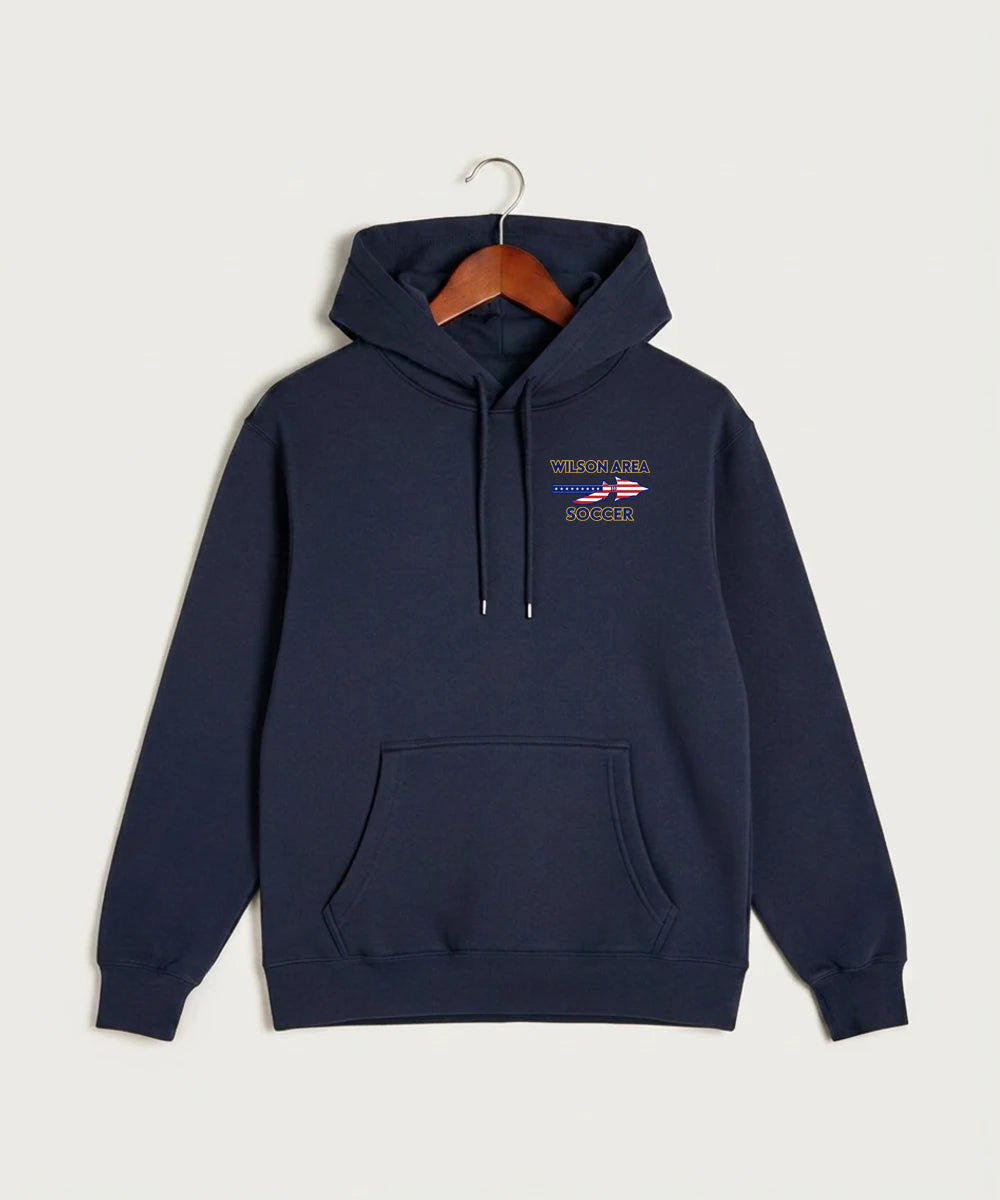Wilson Area School Soccer Soccer - Navy Hoodie Value - Left Chest