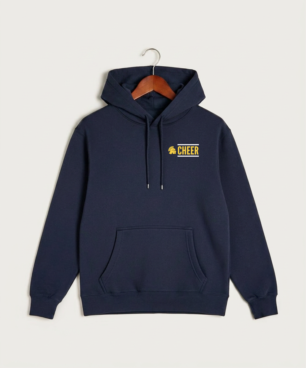Wausau West High School Cheer - Navy Hoodie Value - Left Chest
