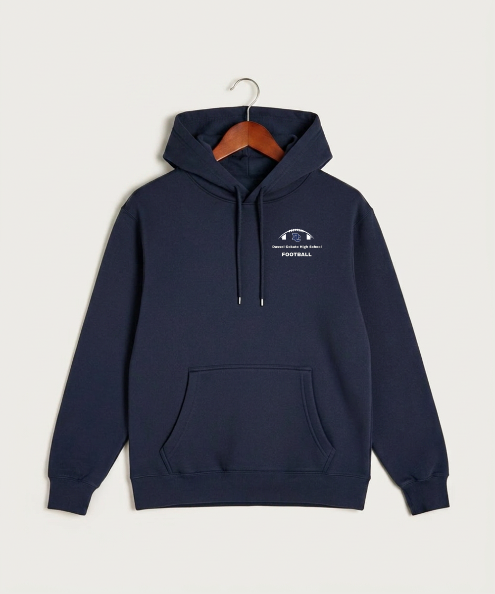 Dassel Cokato High School Football (Boys) - Navy Hoodie Value - Left Chest