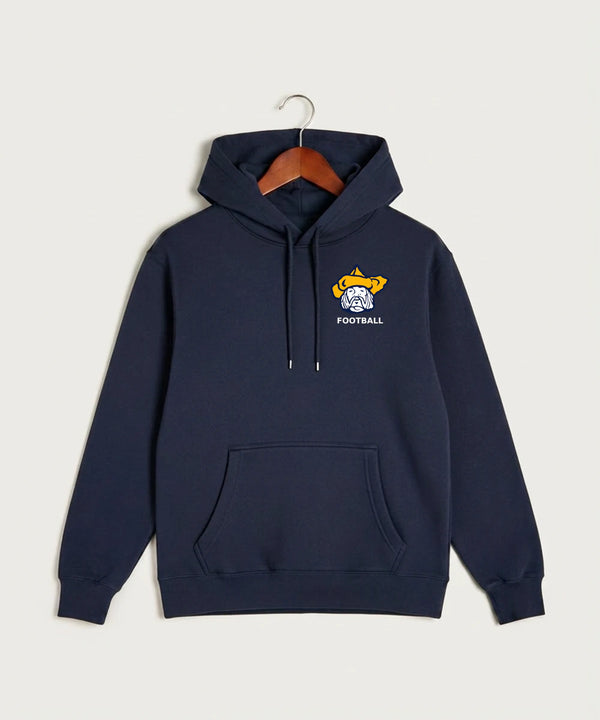 Polo HS Football general - Navy Hoodie Value - Left Chest