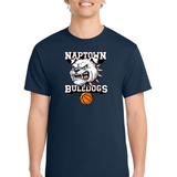 Naptown basketball_boys - Navy Port & Co Core Cotton Tee. PC54