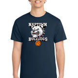 Naptown basketball_boys - Navy Port & Co Core Cotton Tee. PC54
