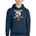Naptown basketball_boys - Navy Port & Co Core Fleece Pullover Hooded Sweatshirt. PC78H