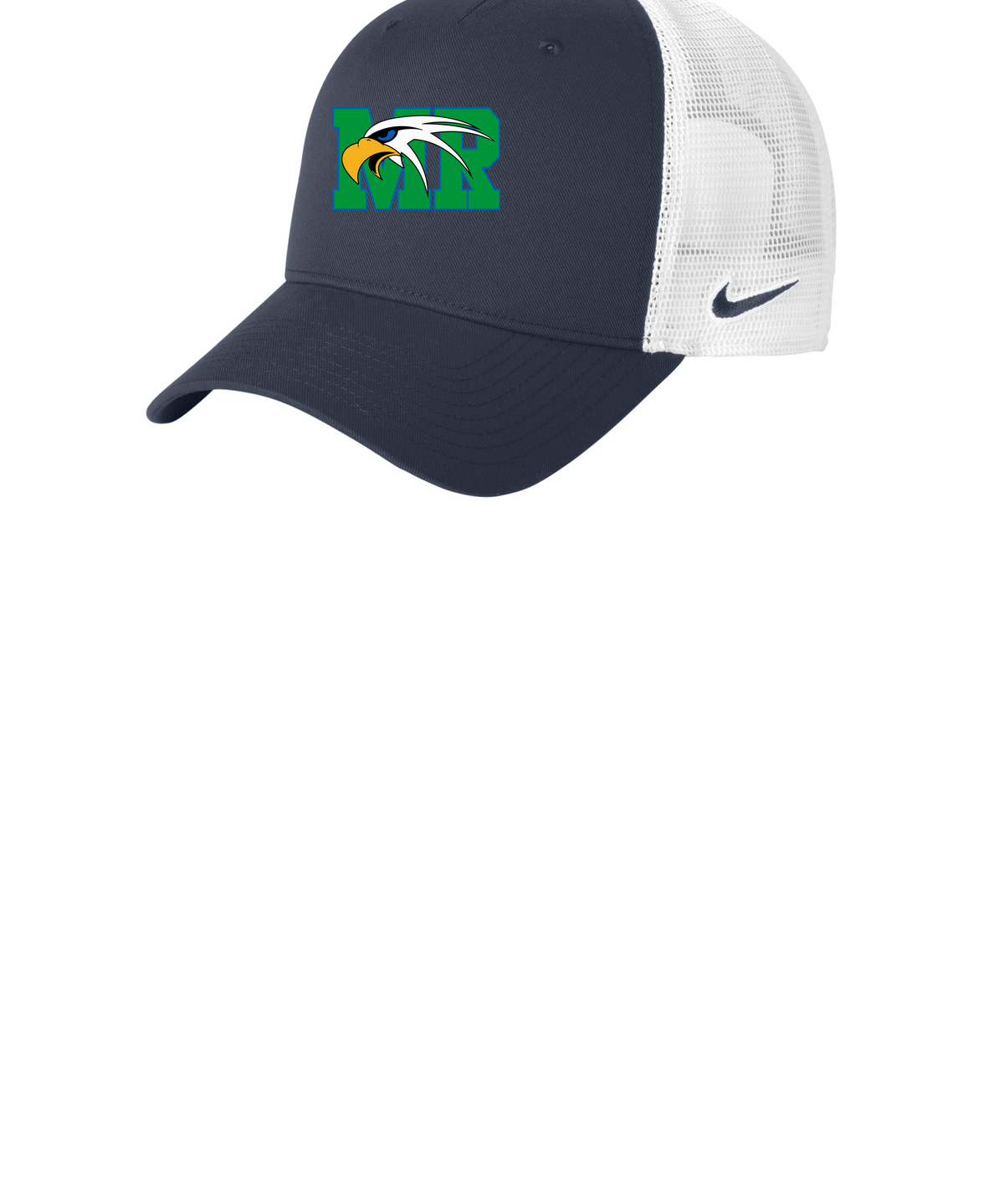 Maple River High School hockey_boys - Navy/ White Nike Snapback Mesh Trucker Cap NKFN9893