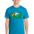 Maple River High School hockey_boys - Neon Blue Port & Co Core Cotton Tee. PC54