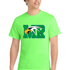 Maple River High School hockey_boys - Neon Green Port & Co Core Cotton Tee. PC54