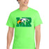 Maple River High School hockey_boys - Neon Green Port & Co Core Cotton Tee. PC54