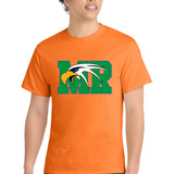 Maple River High School hockey_boys - Neon Orange Port & Co Core Cotton Tee. PC54