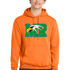 Maple River High School hockey_boys - Neon Orange Port & Co Core Fleece Pullover Hooded Sweatshirt. PC78H