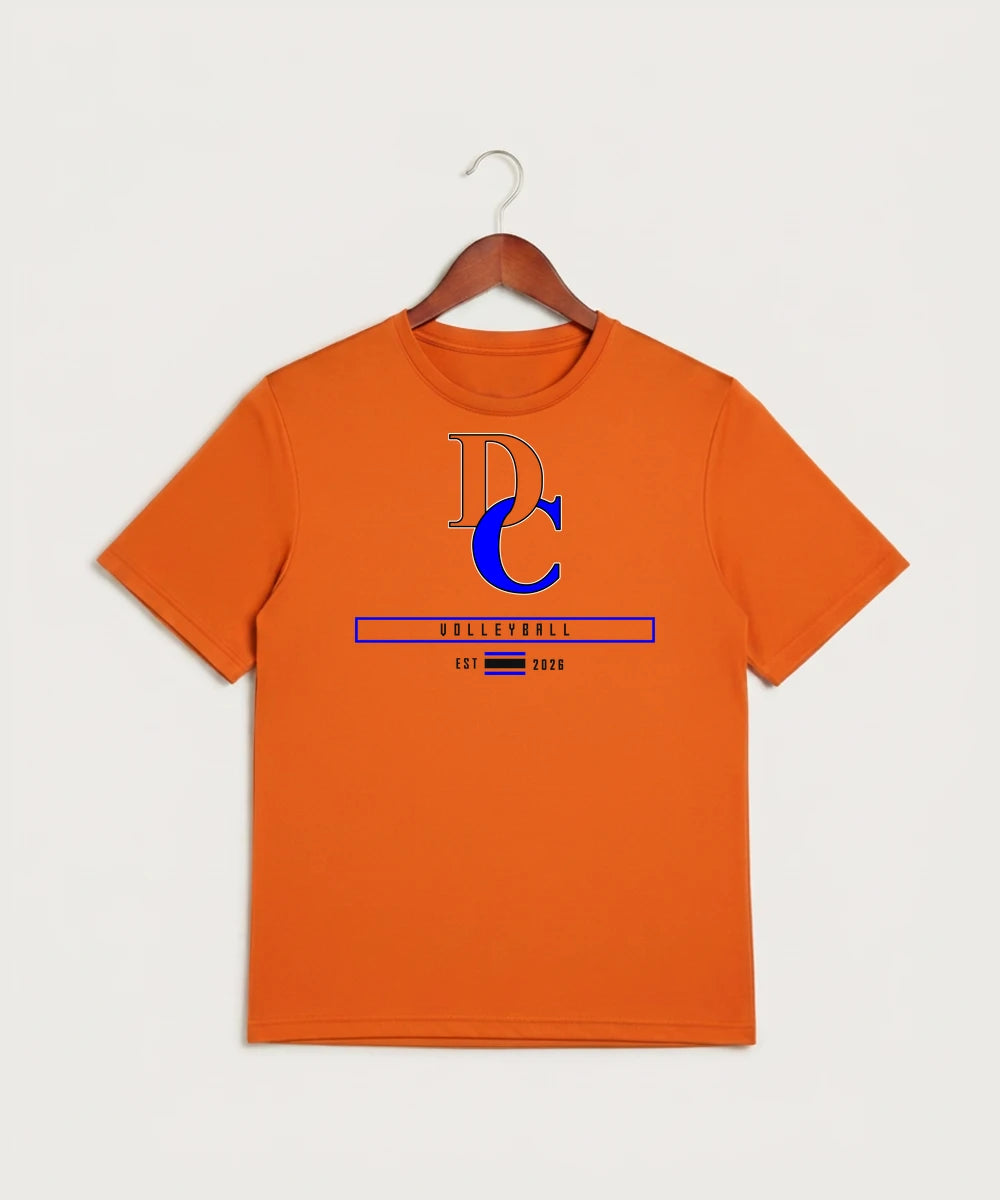 Davenport Central High School Volleyball (Girls) - Neon Orange Sport-Tek PosiCharge Competitor Tee. ST350