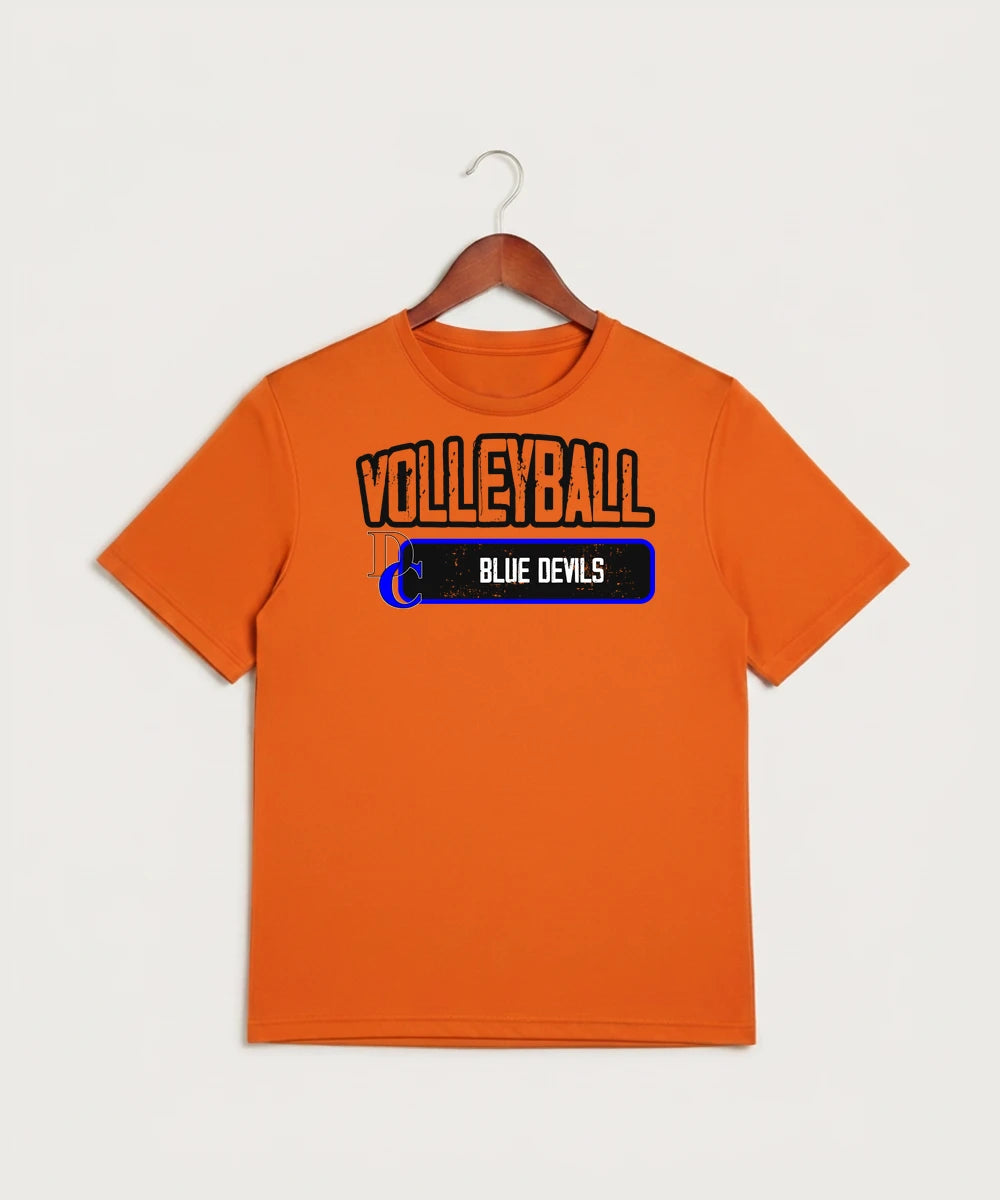 Davenport Central High School Volleyball (Girls) - Neon Orange Sport-Tek PosiCharge Competitor Tee. ST350