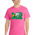 Maple River High School hockey_boys - Neon Pink Port & Co Core Cotton Tee. PC54