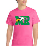 Maple River High School hockey_boys - Neon Pink Port & Co Core Cotton Tee. PC54