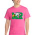 Maple River High School hockey_boys - Neon Pink Port & Co Core Cotton Tee. PC54