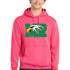 Maple River High School hockey_boys - Neon Pink Port & Co Core Fleece Pullover Hooded Sweatshirt. PC78H