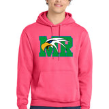 Maple River High School hockey_boys - Neon Pink Port & Co Core Fleece Pullover Hooded Sweatshirt. PC78H
