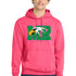 Maple River High School hockey_boys - Neon Pink Port & Co Core Fleece Pullover Hooded Sweatshirt. PC78H