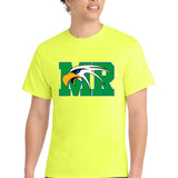 Maple River High School hockey_boys - Neon Yellow Port & Co Core Cotton Tee. PC54