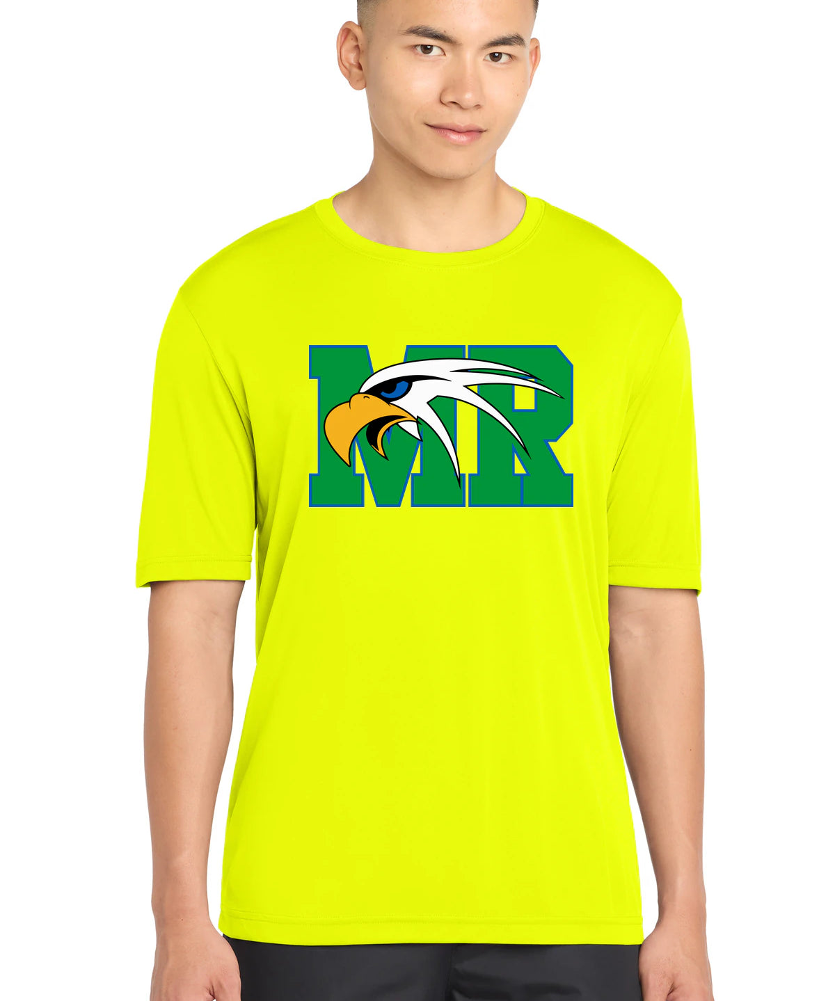 Maple River High School hockey_boys - Neon Yellow Sport-Tek PosiCharge Competitor Tee. ST350