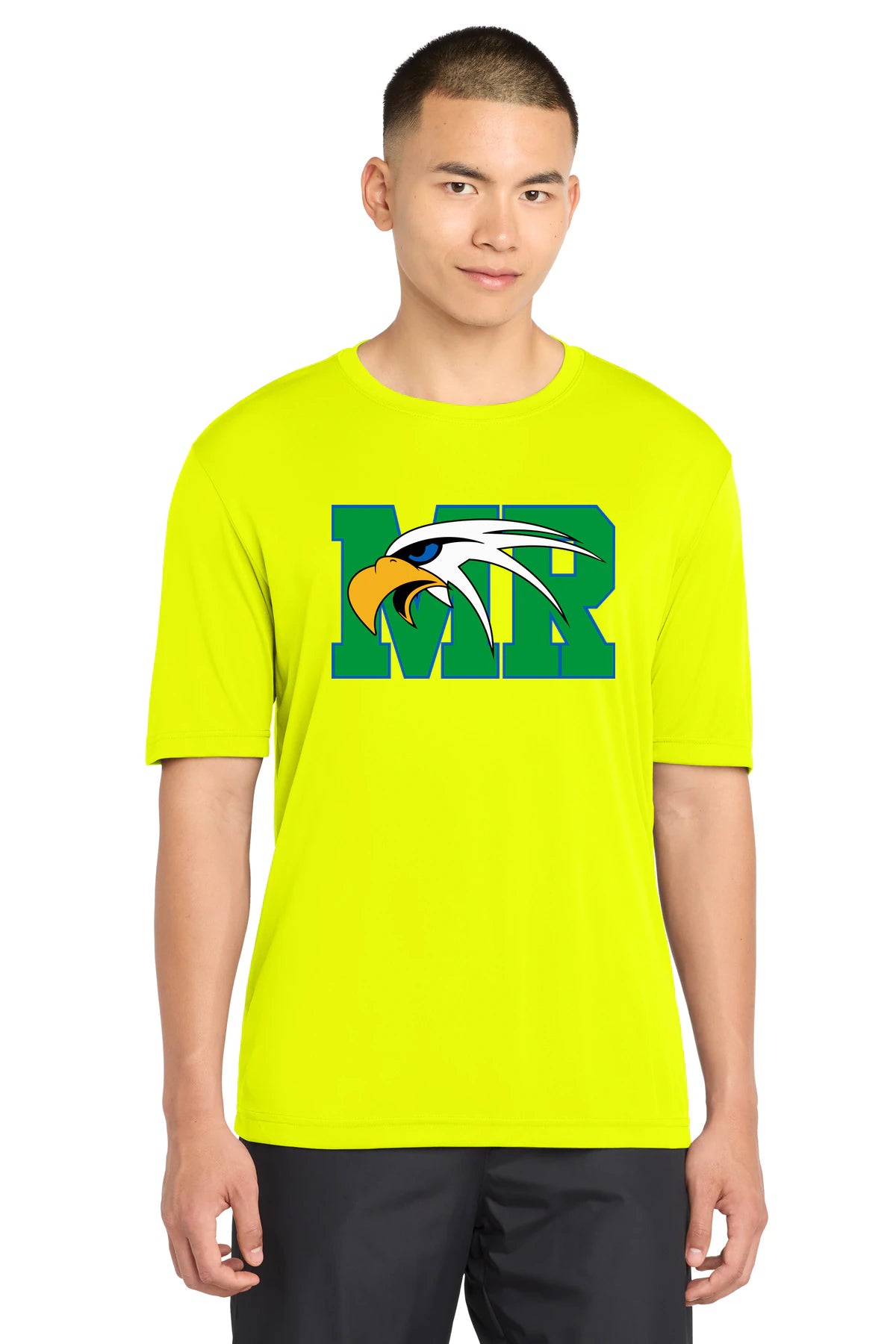 Maple River High School hockey_boys - Neon Yellow Sport-Tek PosiCharge Competitor Tee. ST350