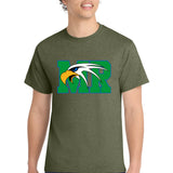 Maple River High School hockey_boys - Olive Drab Green Heather Port & Co Core Cotton Tee. PC54