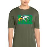 Maple River High School hockey_boys - Olive Drab Green Sport-Tek PosiCharge Competitor Tee. ST350