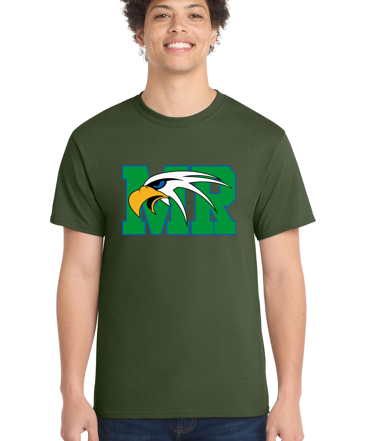 Maple River High School hockey_boys - Olive Port & Co Core Cotton Tee. PC54