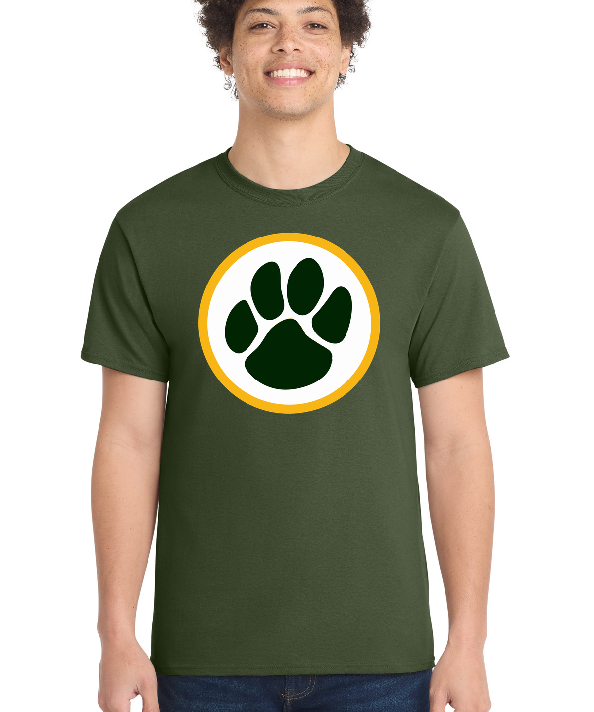 Ashwaubenon High School Football (Boys) - Olive Port & Co Core Cotton Tee. PC54