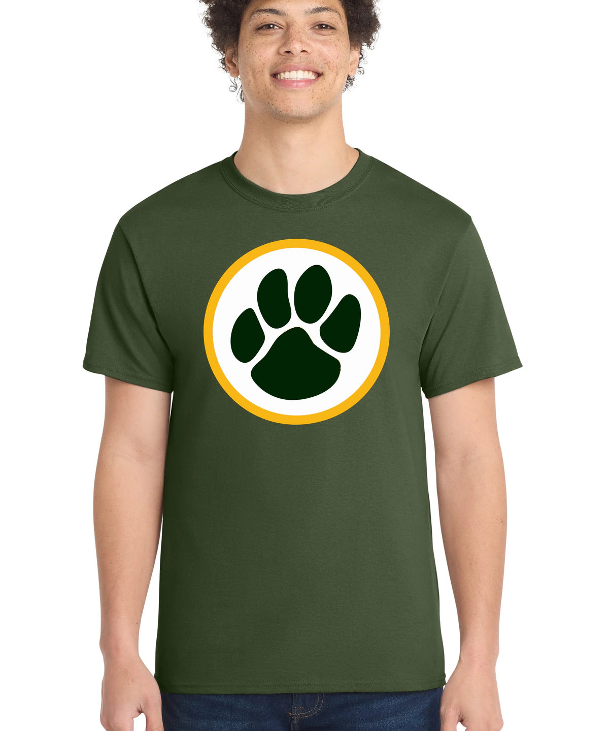 Ashwaubenon High School Football (Boys) - Olive Port & Co Core Cotton Tee. PC54