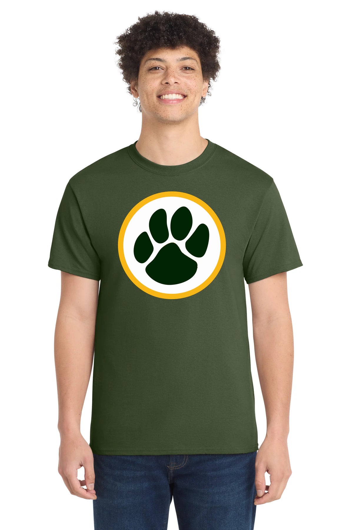 Ashwaubenon High School Football (Boys) - Olive Port & Co Core Cotton Tee. PC54